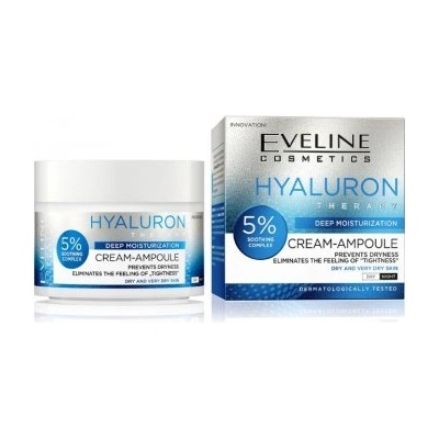 Eveline Cosmetics cream-ampoule hyaluron ДНЕВЕН/НОЩЕН КРЕМ ЗА ЛИЦЕ ЗА ДЪЛБОКА ХИДРАТАЦИЯ