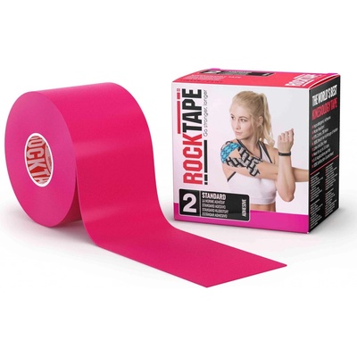 RockTape kineziologický tejp ružová 5 cm x 5 m