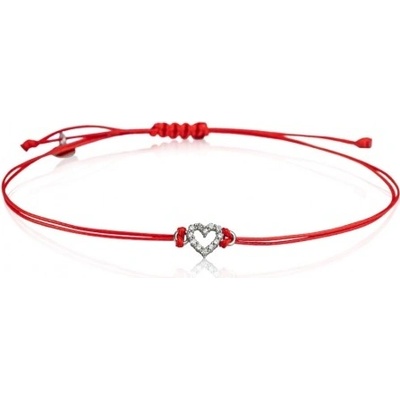 Couple Kabbalah náramek bílé zlato se zirkony, 585-66-5-0006.1B00.0.00.001.cv