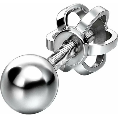 Zlaton Náušnice bílé zlato kulička pecky 1ks 0.3cm 0.45g N15082500282