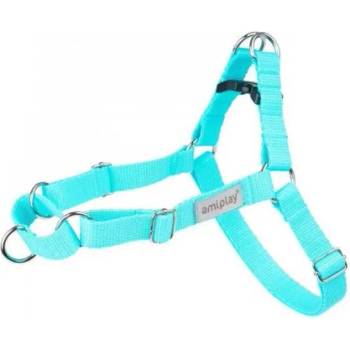 amiplay EASY GO SAMBA harness - нагръдник за куче - ТЮРКОАЗ, размер S - 30-40 х 1, 5 см - Полша - 278745