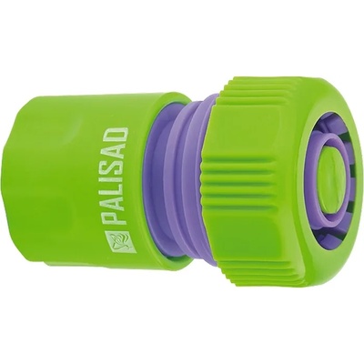 PALISAD Съединител за маркуч 3 4, аквастоп, пластмасов