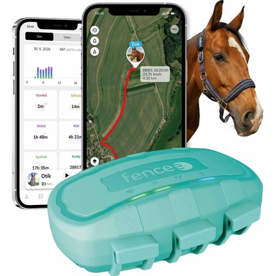 Fencee Chytrý lokátor pro koně fencee EquiGPS Track, mentolový