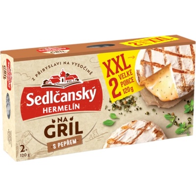 Sedlčanský Hermelín na gril S pepřem XXL 240 g