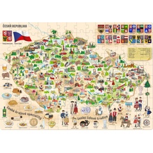 Popular Mapa České republiky 160 dielov