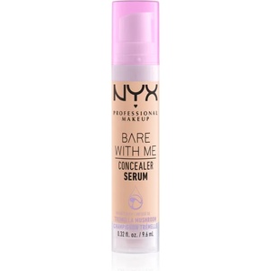 NYX Cosmetics Bare With Me Concealer Serum овлажняващ коректор 2 в 1 цвят 03 Vanilla 9, 6ml