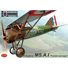 Kovozávody Prostějov Morane Saulnier MS.A.I 'French services' 3x camo 1:72