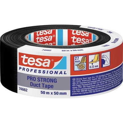 Tesa Duct Tape Pro Strong 66462-00002-00 Inštalačné izolačná páska 50 m x 50 mm čierna 1 ks
