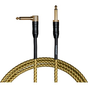 Cascha Professional Line Guitar Cable Natural 3 m Директен - Ъглов Инструментален кабел (CCP-G2ATW3)