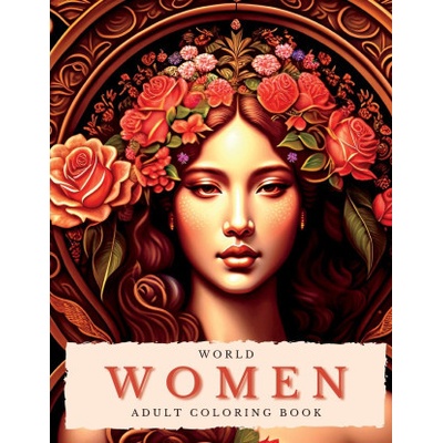 World Women Coloring Book For Adults