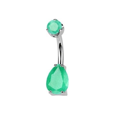 Šperky4U piercing do pupíku titan Onyx TIT1552