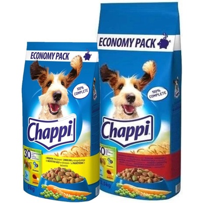 Chappi Beef & Poultry 13,5 kg & Chappi s hydinou a zeleninou 9 kg