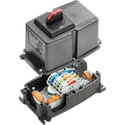 Weidmüller 1003260000, FP BOX ON/OFF, rozvodný box, 2.5-6 mm², čierna, Box, 1 ks