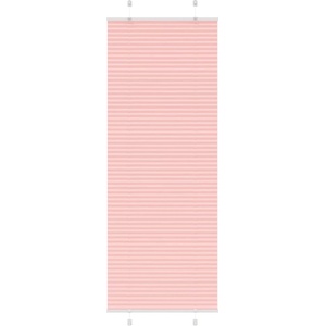 vidaXL Плисирана щора, розова, 75x200 см, ширина на плата 74, 4 см, полиестер (4015461)