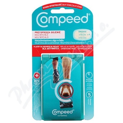 COMPEED Extreme nápl.na puchýře pata střední 5 ks