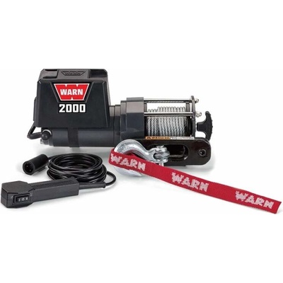 Naviják WARN, 2000 DC, 12V, s kabelovým ovladačem