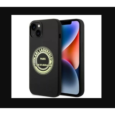 KARL LAGERFELD KLHCP14MSRSGRCK Твърд калъф за iPhone 14 Plus 6.7" черен/черен Силиконов RSG (KLHCP14MSRSGRCK)