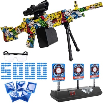 Export Automatická puška s grafikou Joker pro gelové kuličky M249