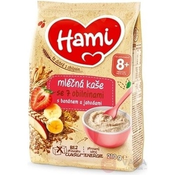 Hami mliečna so 7 obilninami s banánom a jahodami 210 g