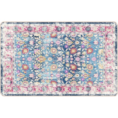 Перящ се килим многоцветен 190x300 см противоплъзгащ