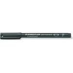 STAEDTLER Алкохолен маркер, OHP, 0, 6 mm, STAEDTLER "Lumocolor 318 F", черен 318-9 (318-9)