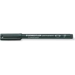 STAEDTLER Алкохолен маркер, OHP, 0, 6 mm, STAEDTLER "Lumocolor 318 F", черен 318-9 (318-9)