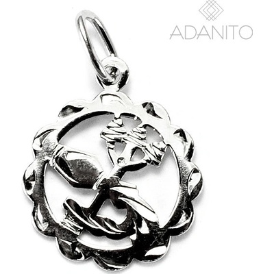 Adanito RI1391 Vodnar Strieborný prívesok mesačné znamenie