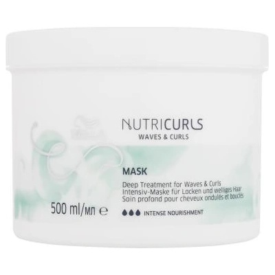 Wella NutriCurls Deep Treatment интензивно подхранваща маска за вълнообразна и къдрава коса 500 ml за жени