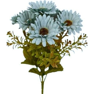 Umelá kytica margarétky modrá 28 cm