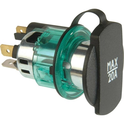 ProCar Zásuvka Power s pružným kolíkem Proudová zatížitelnost (max.)=20 A Vhodný pro Zástrčka do zapalovače Zásuvka Powe