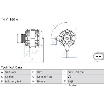 Alternátor BOSCH 0 986 085 680 (0986085680)