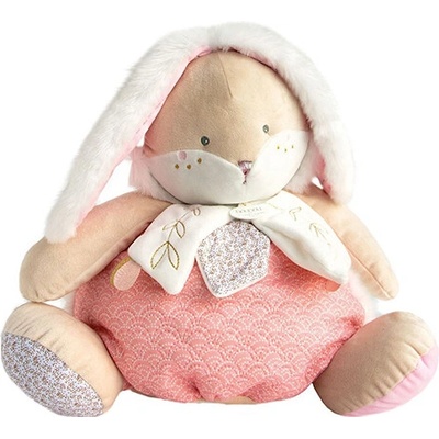 Doudou et Compagnie Paris Doudou Růžový králíček s prostorem pro uložení pyžámka 38 cm