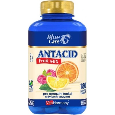 Vitaharmony XXL Antacid Fruit Mix Pomeranč citron malina 180 tablet