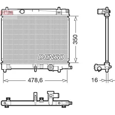 Chladič motora DENSO DRM50137