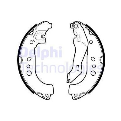 Sada brzdových čeľustí DELPHI LS2107
