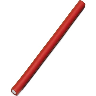 Papiloty - flexibilné penové natáčky na vlasy 8022 - 18 cm, hrúbka 12 mm, 12 ks/bal - červené