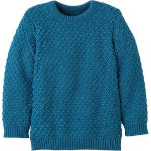 disana Детски вълнен пуловер disana Kid's Aran-Pullover Wool jumper - Taubenblau - размер 134/140 (EU) (704-3607-1415)