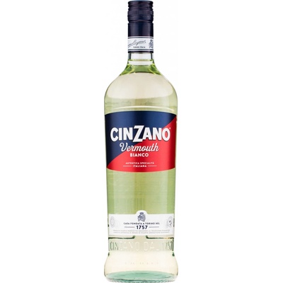 Cinzano Bianco 15% 1 l (čistá fľaša)