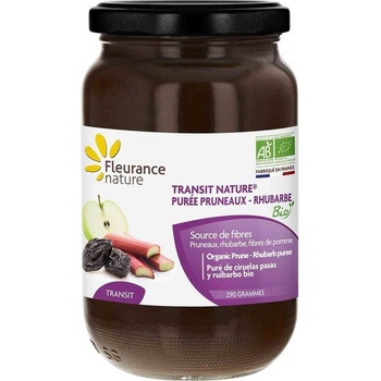 Fleurance Nature Био пюре от слива и ревен - 290 г