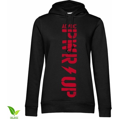 AC/DC mikina PWR-Up Vertical Logo Organic Hoodie Girls Black dámská – Sleviste.cz