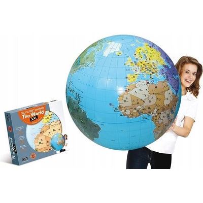 Globus nafukovací politická mapa míč 85 cm