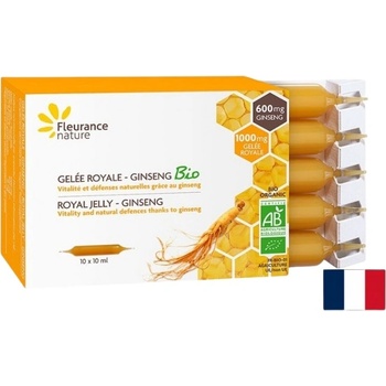 Fleurance Nature Immunity And Energy Royal Jelly + Asian Ginseng | Bio [10 ампули]