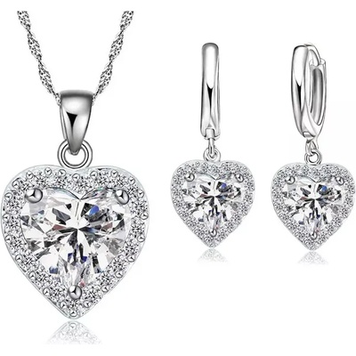 Комплект бижута Кристални сърца мечтан подарък