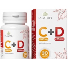 Platan Vitamín C 1000 mg + D 2000 I.U. s postupným uvoľňovaním 30 tabliet