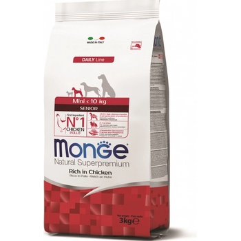Monge Daily Line Mini Senior kuracie 3 kg