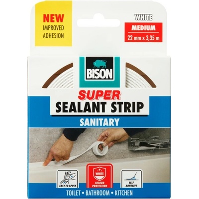 BISON Samolepící těsnící páska SEALANTSTRIP SANITARY WHITE 22 mm – Hledejceny.cz