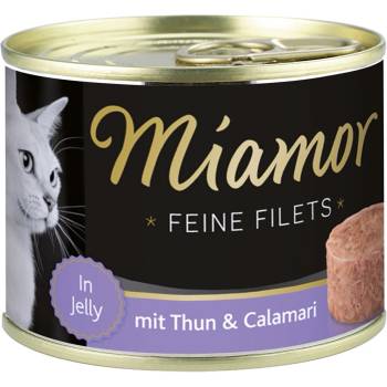 Miamor Feine Filets v želé s tuňákem a kalamáry 12 x 185 g