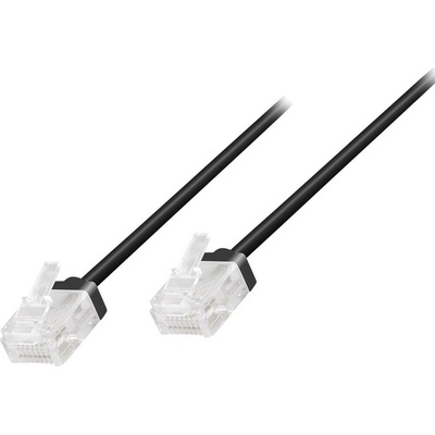 LogiLink CQ3103U RJ45 CAT 6A U/UTP 15m černý extrémne tenký, veľmi flexibilné Sa
