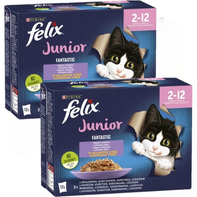 FELIX Fantastic Junior Želé; 24x85 g