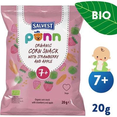 SALVEST Põnn BIO Chrumky jahodové 20 g